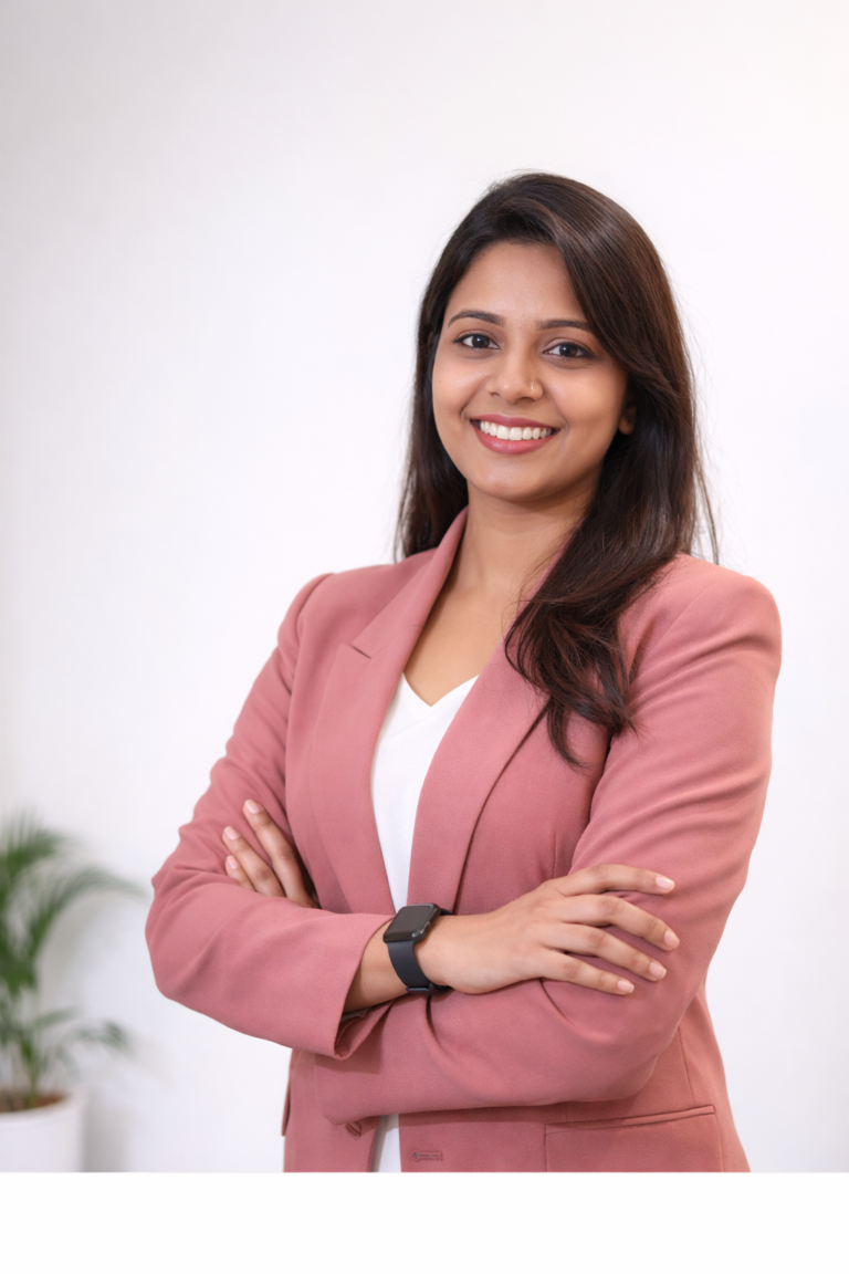 confident professional in a modern office